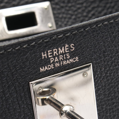 ケリー32 ハンドバッグ トゴ ブラック シルバー金具 内縫い 2WAY □E刻印 エルメス バッグ HERMES