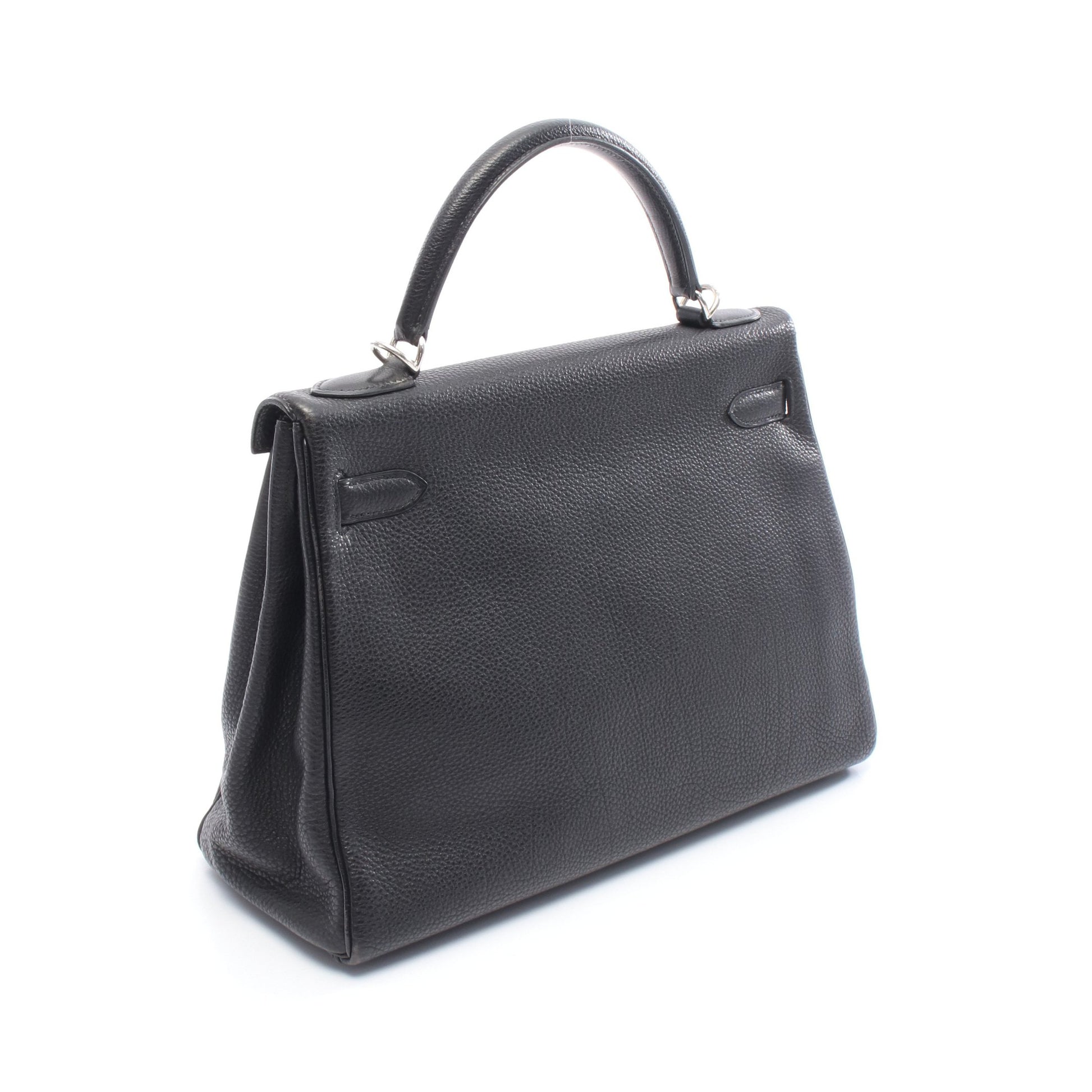ケリー32 ハンドバッグ トゴ ブラック シルバー金具 内縫い 2WAY □E刻印 エルメス バッグ HERMES