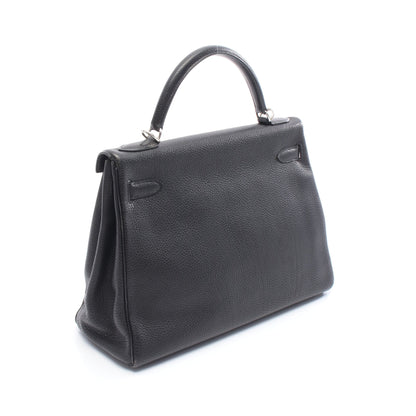 ケリー32 ハンドバッグ トゴ ブラック シルバー金具 内縫い 2WAY □E刻印 エルメス バッグ HERMES