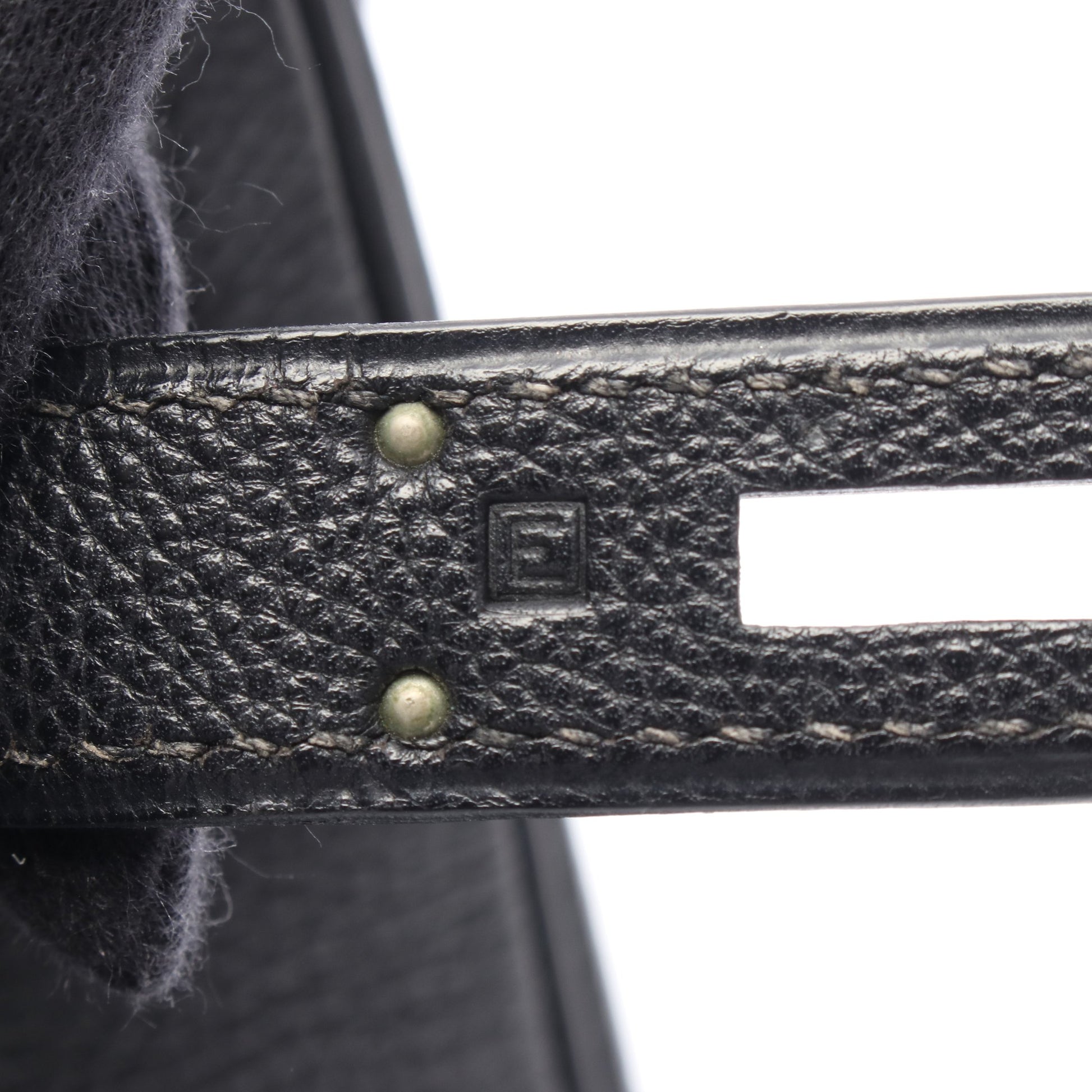 ケリー32 ハンドバッグ トゴ ブラック シルバー金具 内縫い 2WAY □E刻印 エルメス バッグ HERMES