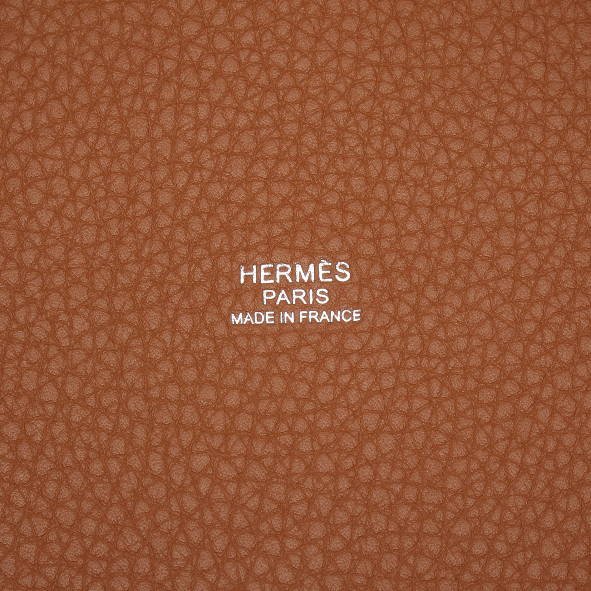 ピコタンロックPM ゴールド ハンドバッグ トリヨンクレマンス ブラウン シルバー金具 K刻印 エルメス バッグ HERMES