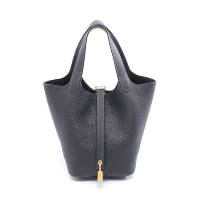 ピコタンロックPM キャバン ハンドバッグ トリヨンクレマンス ダークネイビー ゴールド金具 K刻印 エルメス バッグ HERMES