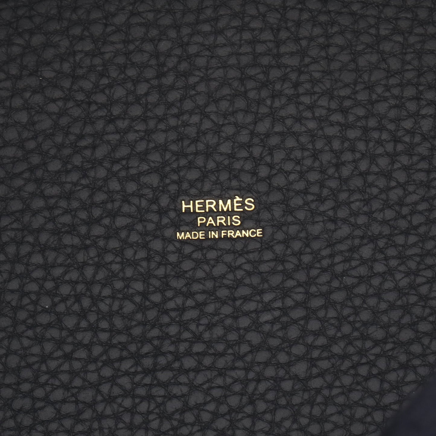 ピコタンロックPM キャバン ハンドバッグ トリヨンクレマンス ダークネイビー ゴールド金具 K刻印 エルメス バッグ HERMES