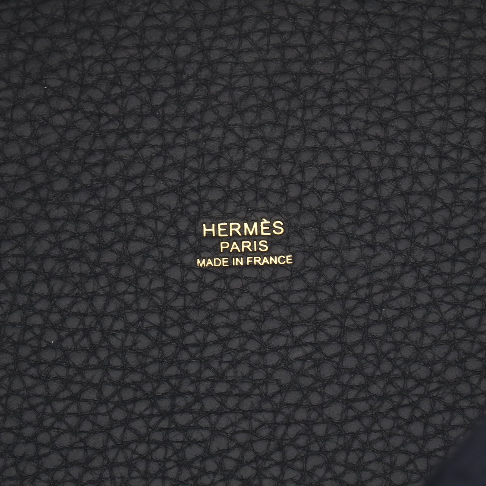 ピコタンロックPM キャバン ハンドバッグ トリヨンクレマンス ダークネイビー ゴールド金具 K刻印 エルメス バッグ HERMES