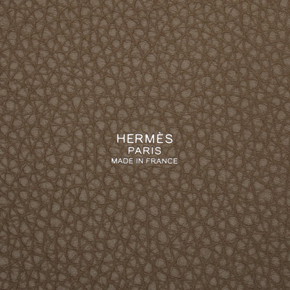 ピコタンロックMM エトゥープ ハンドバッグ トリヨンクレマンス グレーベージュ シルバー金具 K刻印 エルメス バッグ HERMES