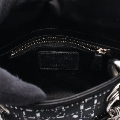 レディディオール ミニ ハンドバッグ サテン ブラック 2WAY クリスチャンディオール バッグ Christian Dior