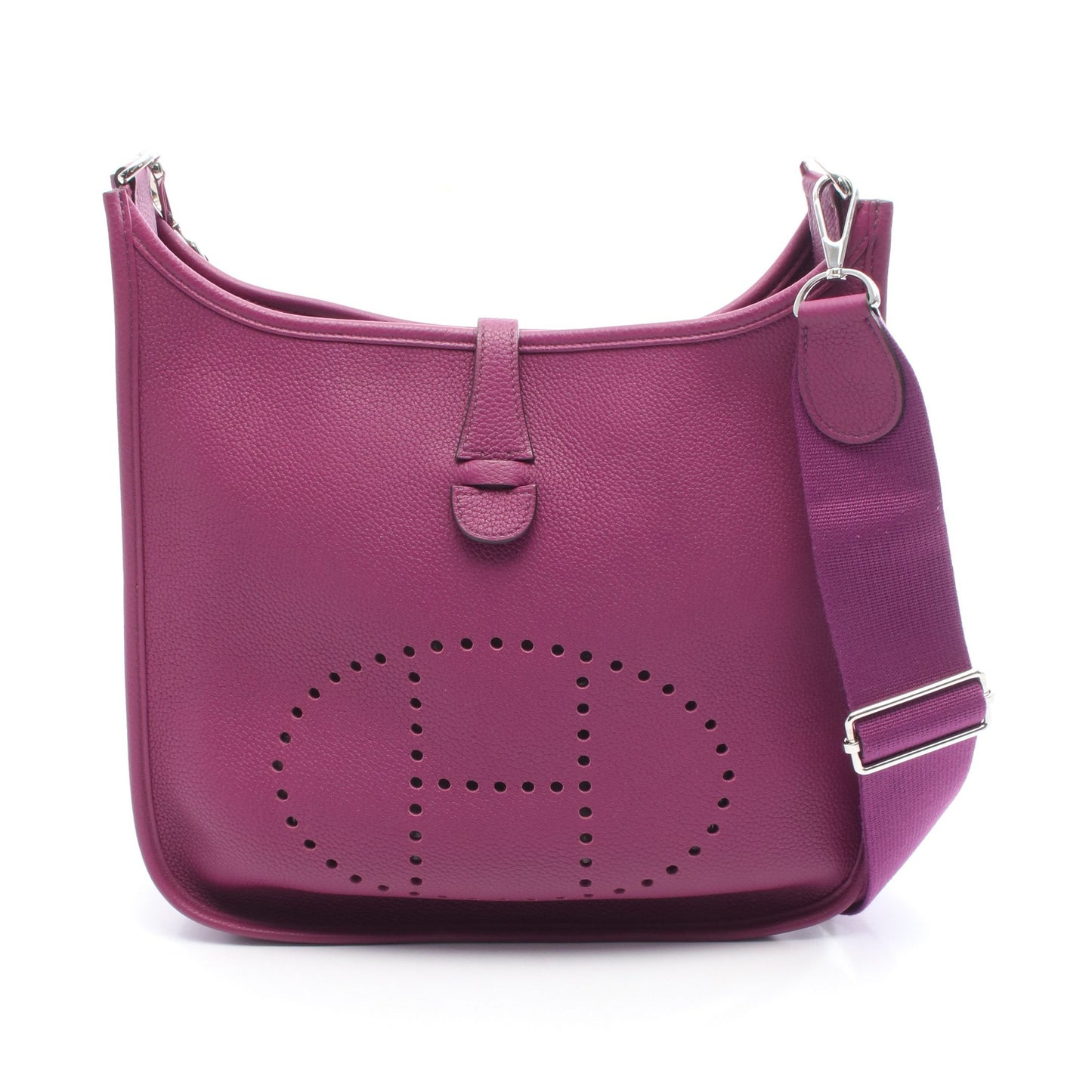 エヴリン 3 トロワ PM アネモネ ショルダーバッグ トリヨンクレマンス パープル シルバー金具 D刻印 エルメス バッグ HERMES
