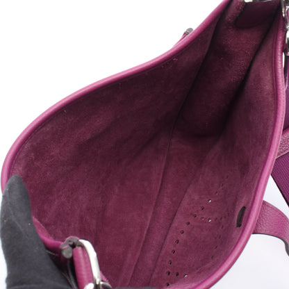 エヴリン 3 トロワ PM アネモネ ショルダーバッグ トリヨンクレマンス パープル シルバー金具 D刻印 エルメス バッグ HERMES
