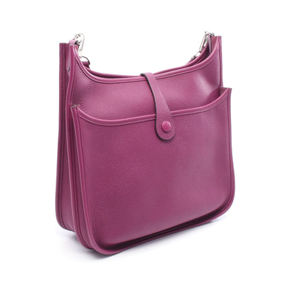 エヴリン 3 トロワ PM アネモネ ショルダーバッグ トリヨンクレマンス パープル シルバー金具 D刻印 エルメス バッグ HERMES