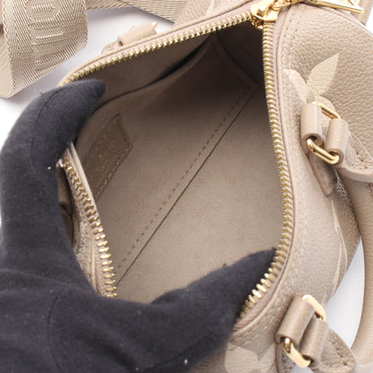 パピヨンBB バイカラーモノグラムアンプラント ハンドバッグ レザー グレーベージュ ベージュ 2WAY ルイヴィトン バッグ LOUIS VUITTON