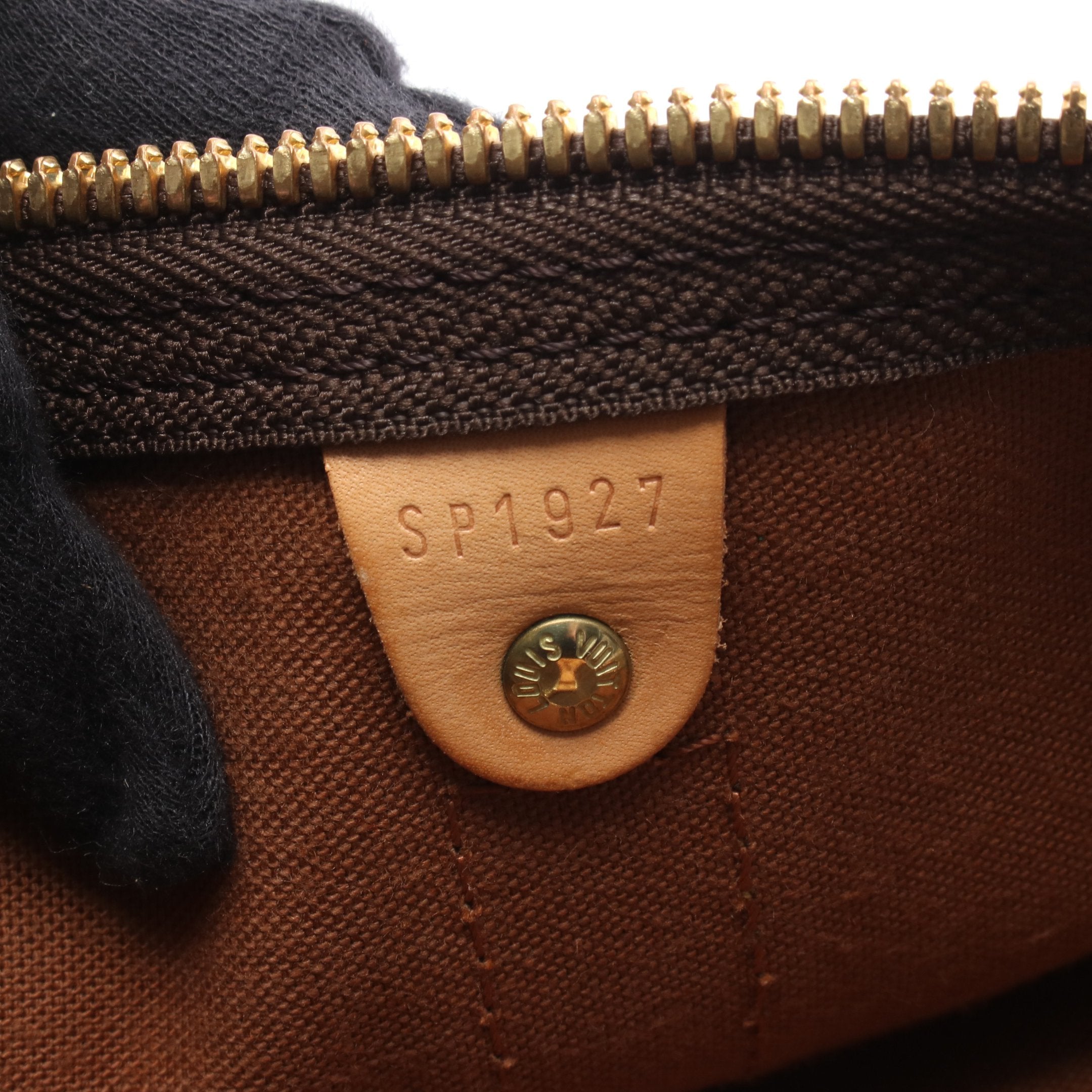 キーポル45 モノグラム ボストンバッグ PVC レザー ブラウン ルイ