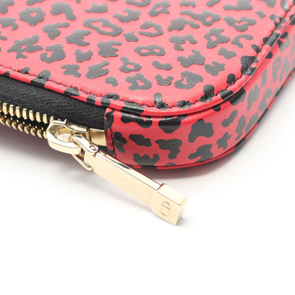 LADY DIOR レディディオール フォンホルダー ハンドバッグ レオパード レザー ピンクパープル ブラック 2WAY クリスチャンディオール バッグ Christian Dior