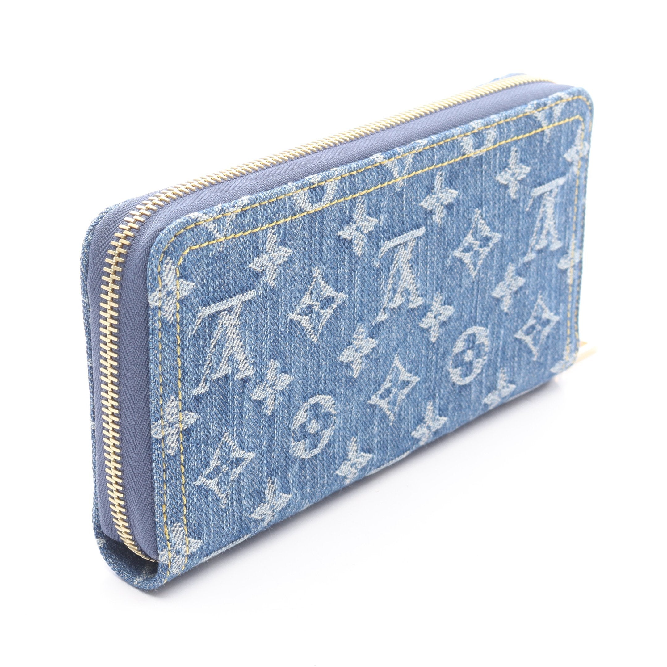 ジッピーウォレット LVリミックス モノグラムデニム ラウンド