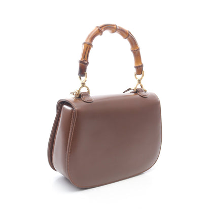 バンブー ハンドバッグ レザー ブラウン 2WAY グッチ バッグ GUCCI