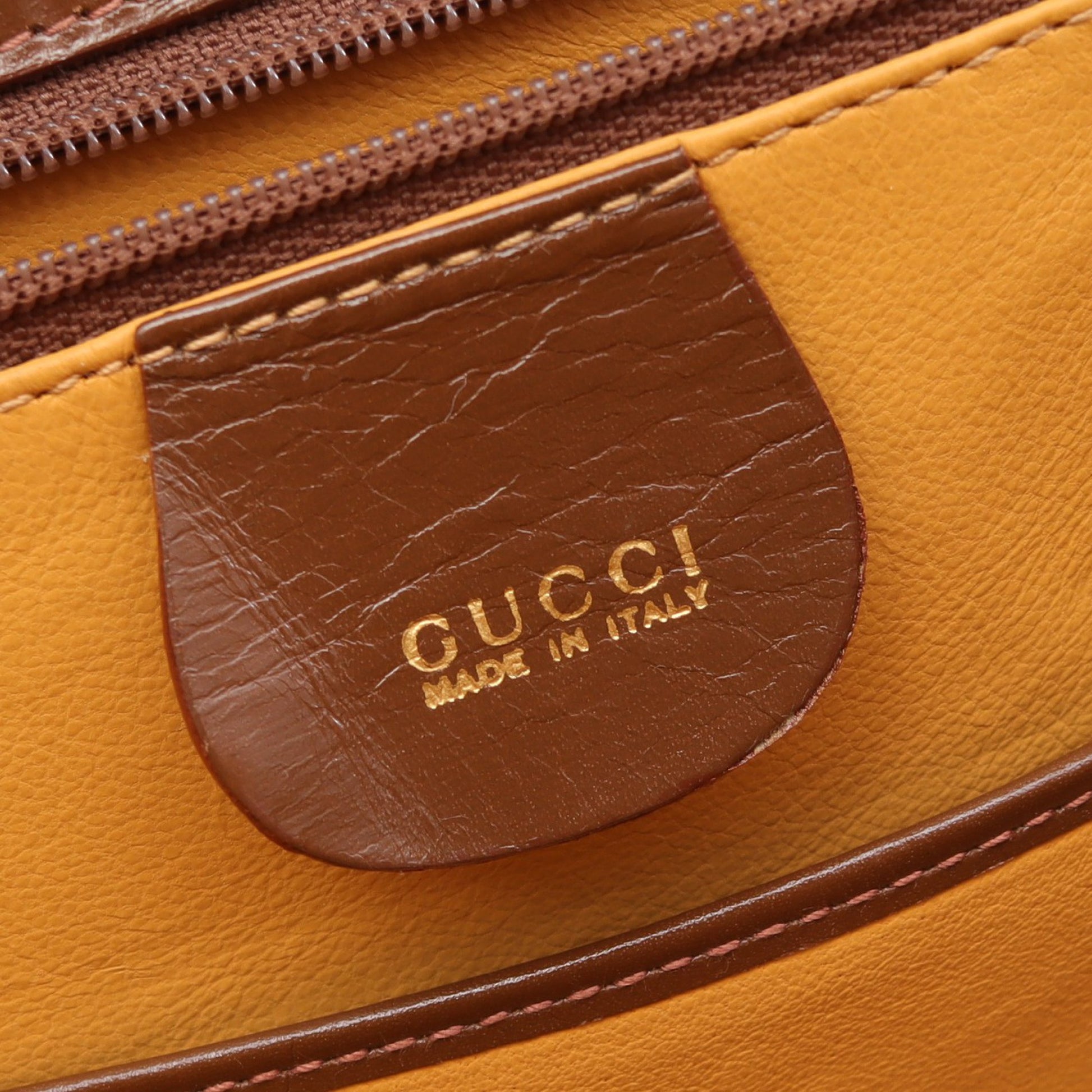 バンブー ハンドバッグ レザー ブラウン 2WAY グッチ バッグ GUCCI