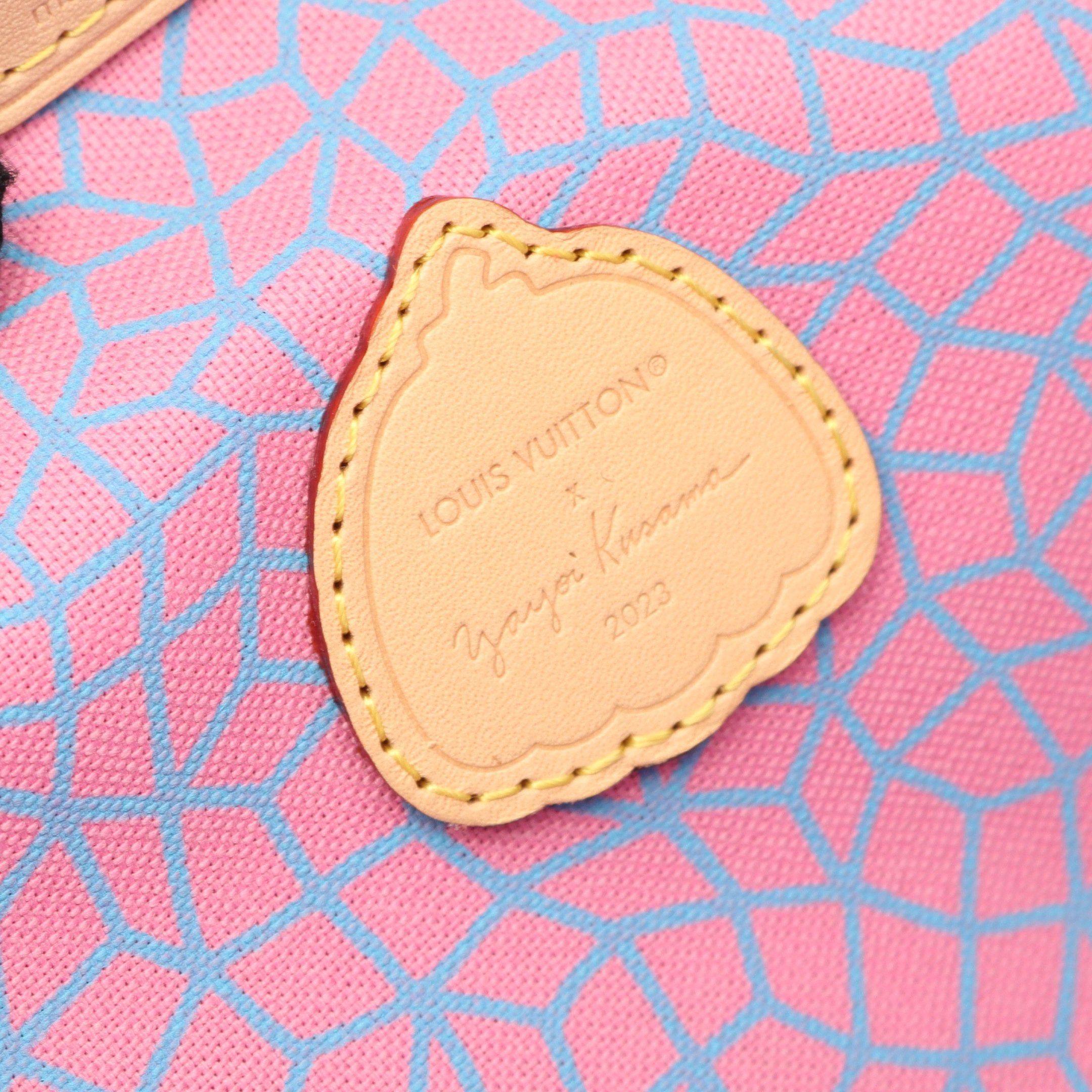 LV × YK ネヴァーフルMM モノグラムパンプキン ショルダーバッグ