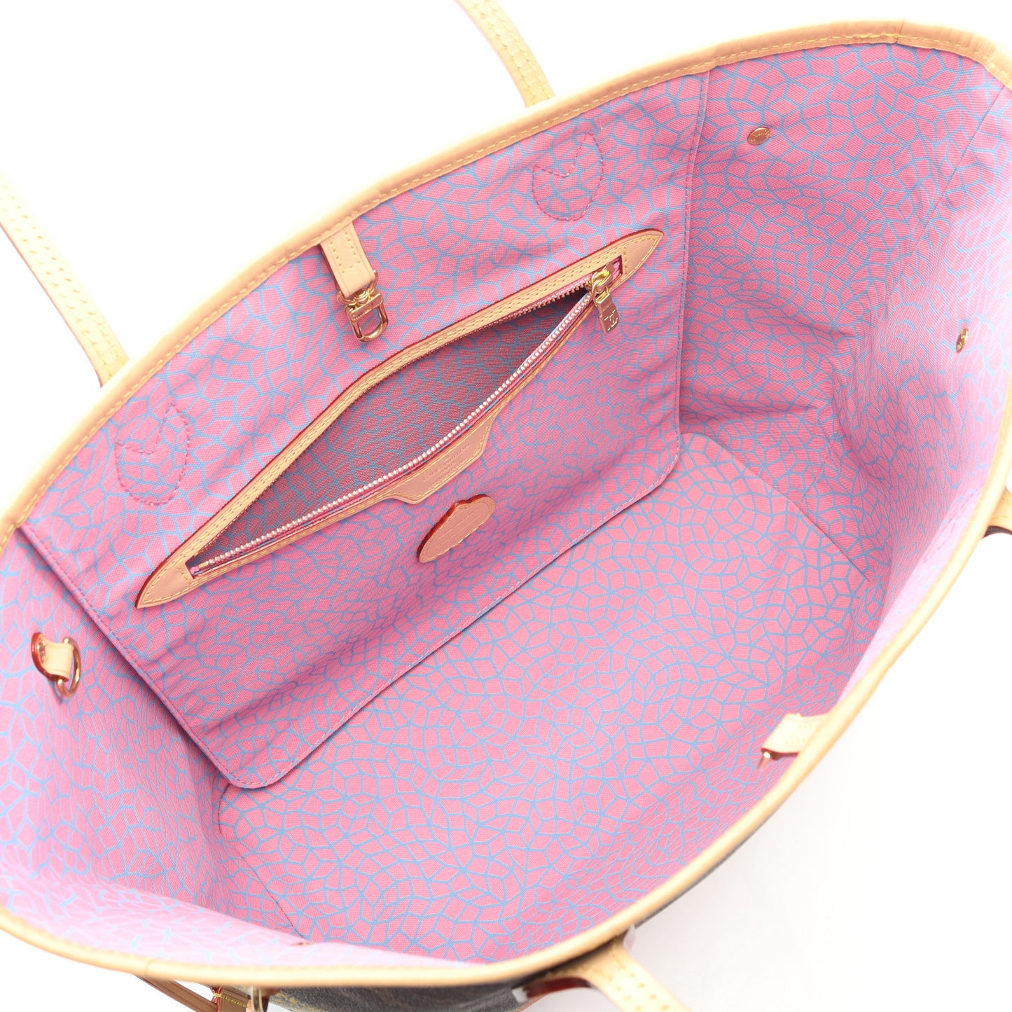 LV × YK ネヴァーフルMM モノグラムパンプキン ショルダーバッグ トートバッグ PVC レザー ブラウン 草間彌生 ルイヴィトン バッグ LOUIS VUITTON