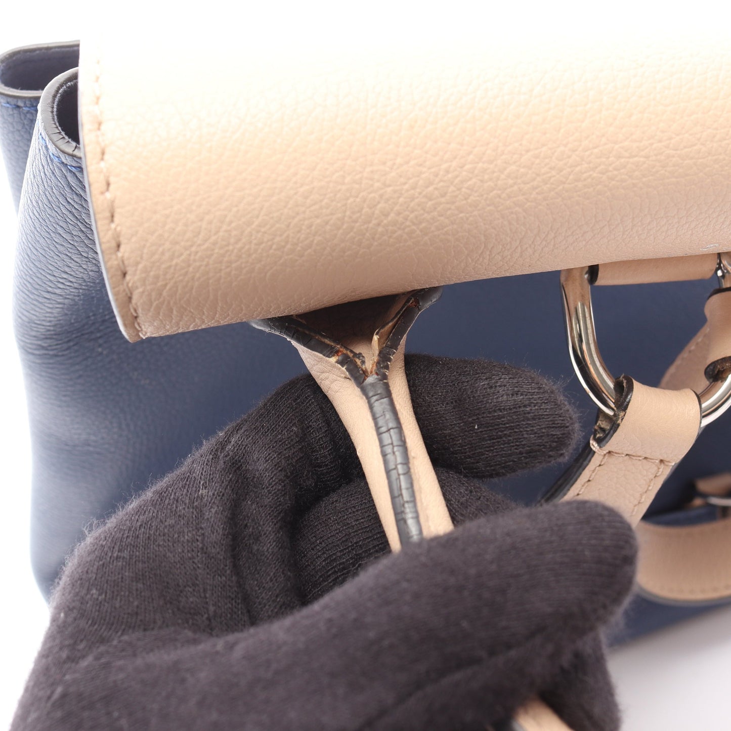 ロックミー バックパック リュックサック レザー ブルー ベージュ ルイヴィトン バッグ LOUIS VUITTON