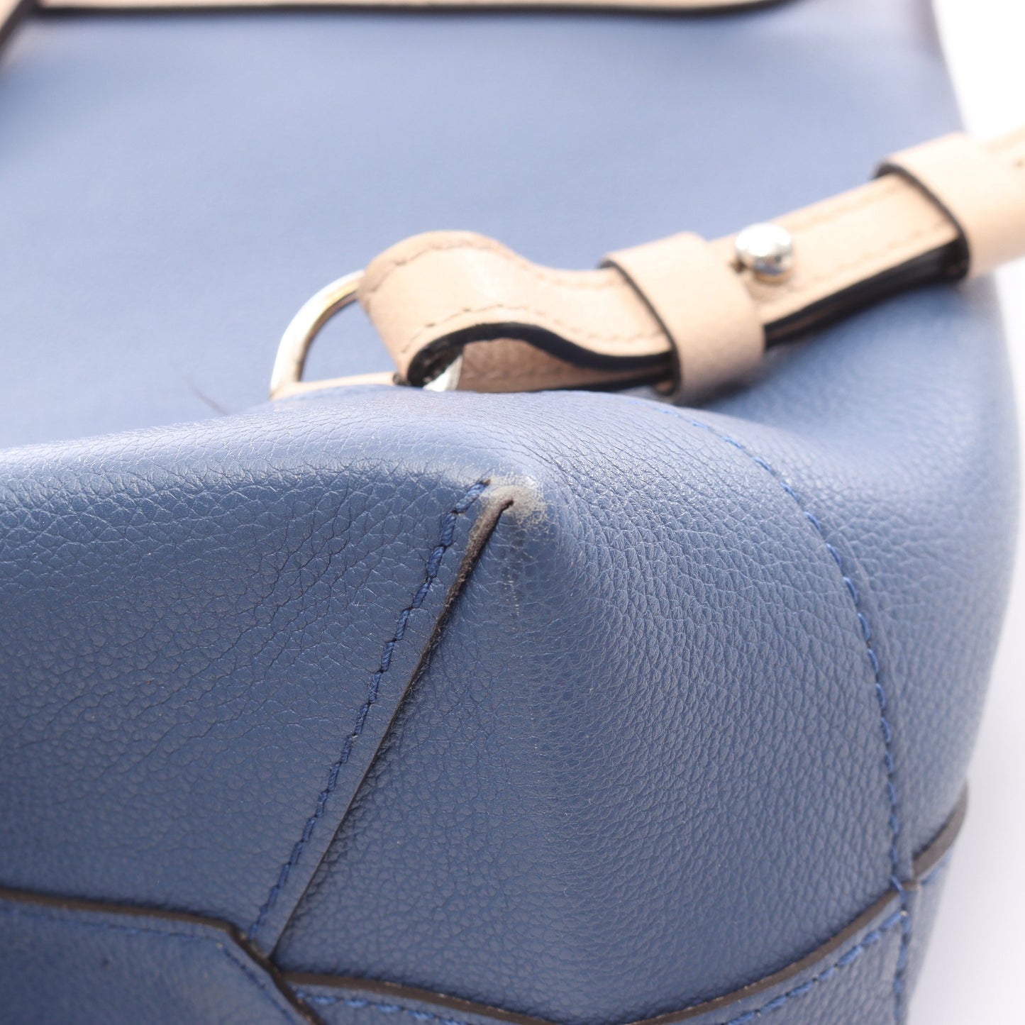 ロックミー バックパック リュックサック レザー ブルー ベージュ ルイヴィトン バッグ LOUIS VUITTON