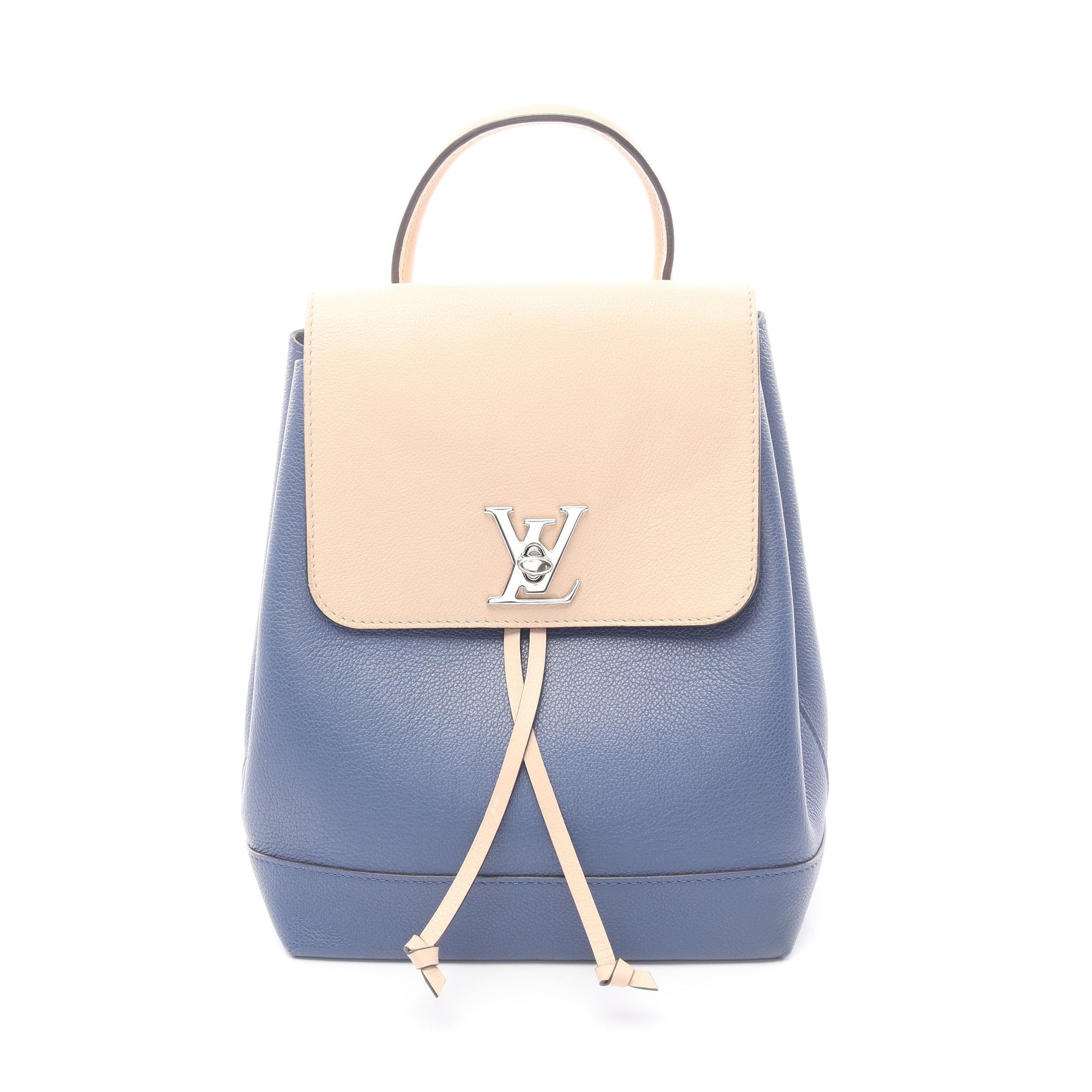 ロックミー バックパック リュックサック レザー ブルー ベージュ ルイヴィトン バッグ LOUIS VUITTON