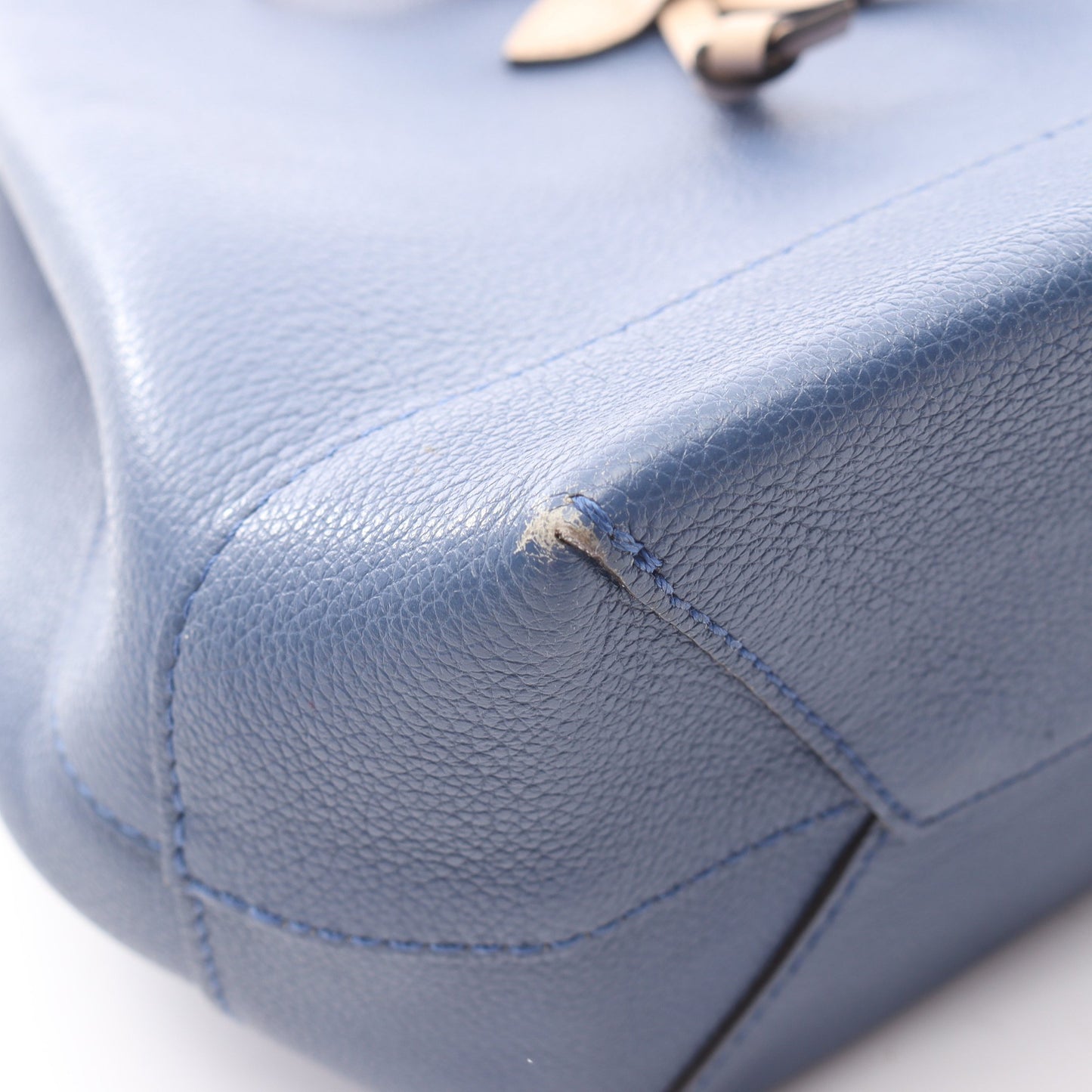 ロックミー バックパック リュックサック レザー ブルー ベージュ ルイヴィトン バッグ LOUIS VUITTON