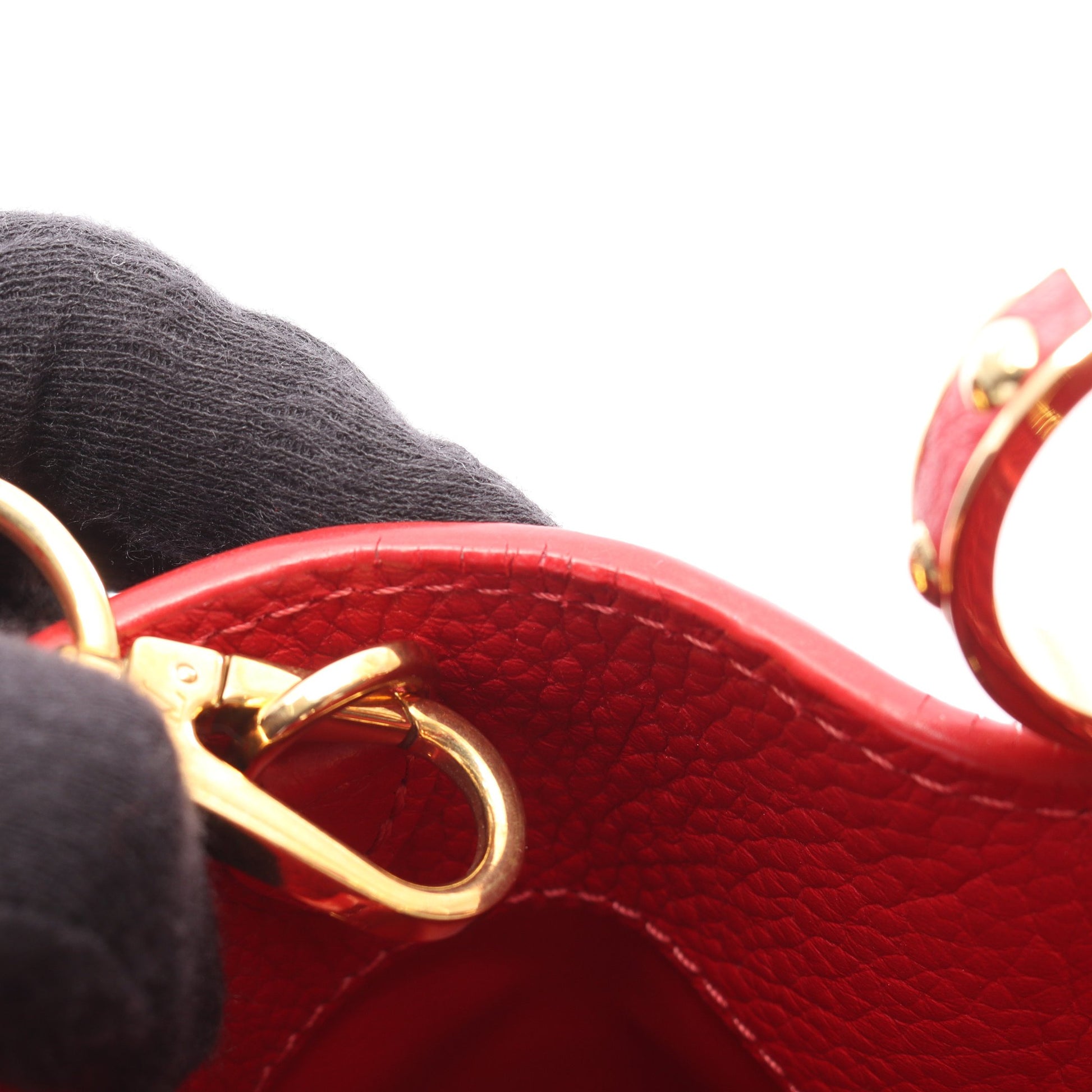 カプシーヌBB スカーレット ハンドバッグ トリヨンレザー レッド 2WAY ルイヴィトン バッグ LOUIS VUITTON
