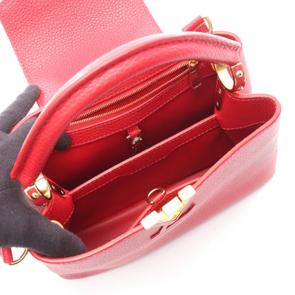 カプシーヌBB スカーレット ハンドバッグ トリヨンレザー レッド 2WAY ルイヴィトン バッグ LOUIS VUITTON