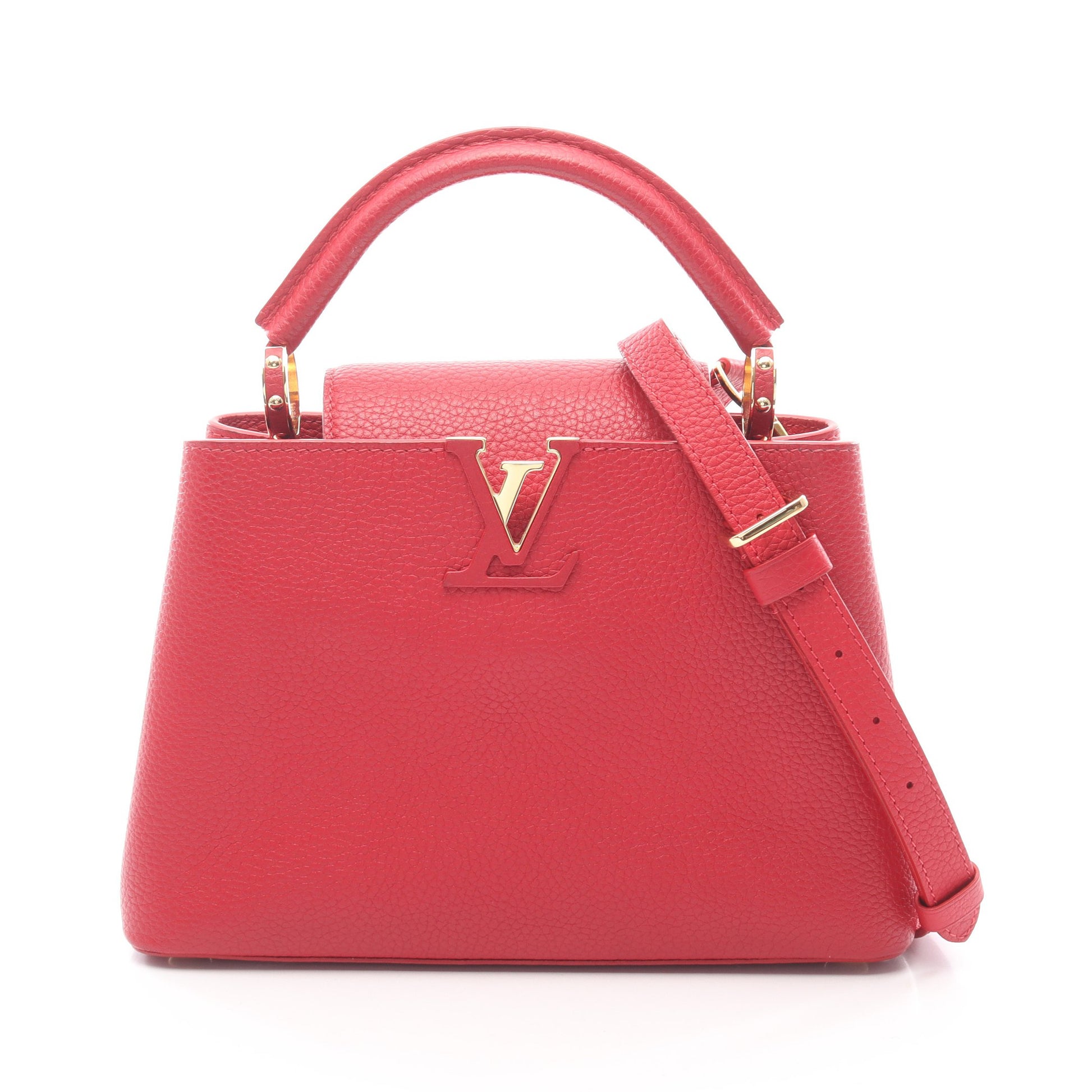 カプシーヌBB スカーレット ハンドバッグ トリヨンレザー レッド 2WAY ルイヴィトン バッグ LOUIS VUITTON