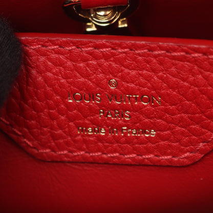 カプシーヌBB スカーレット ハンドバッグ トリヨンレザー レッド 2WAY ルイヴィトン バッグ LOUIS VUITTON