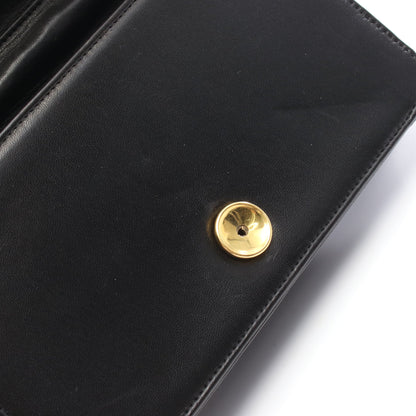 ミニマトラッセ フルフラップ チェーンショルダーバッグ ラムスキン ブラック ゴールド金具 プッシュロック シャネル バッグ CHANEL