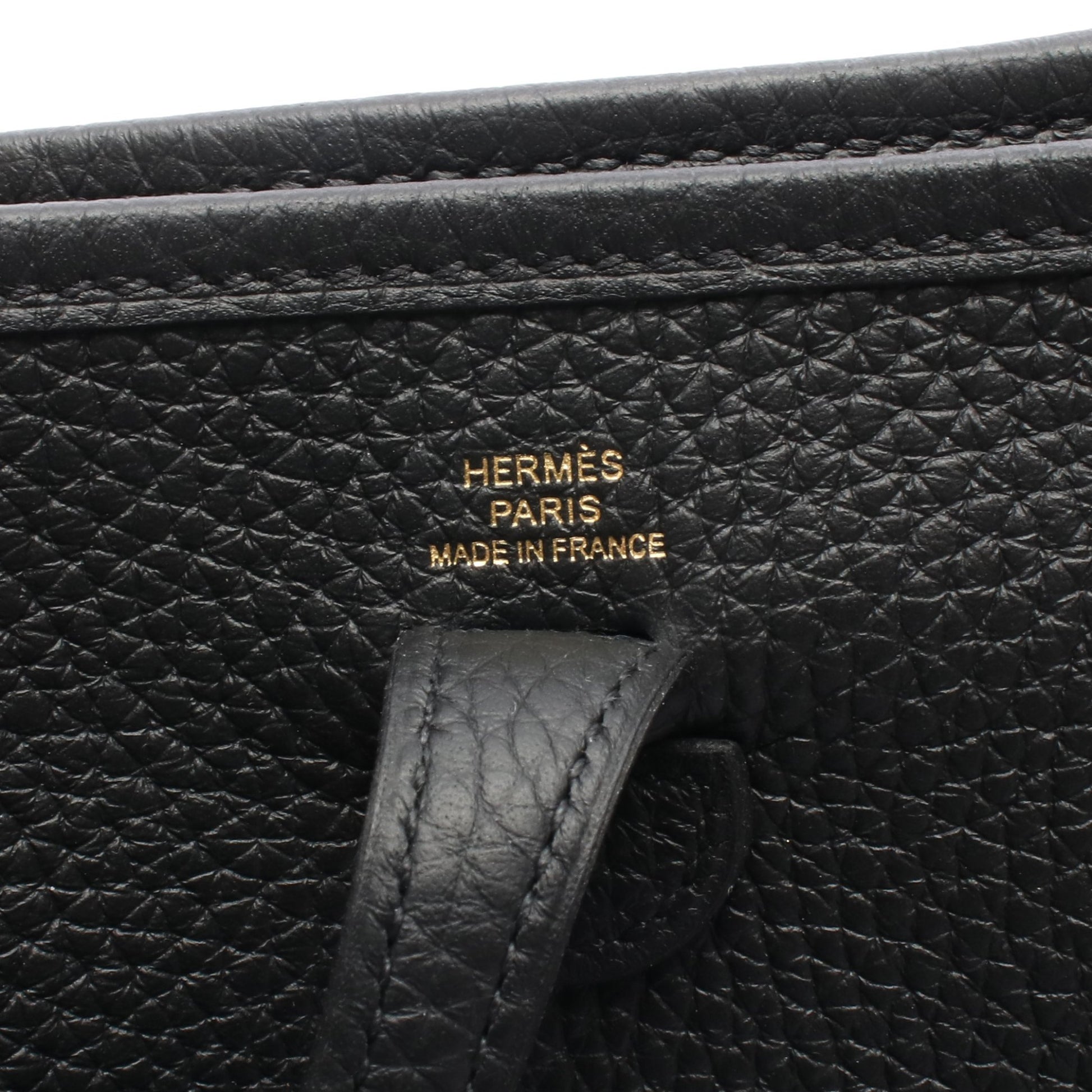 エヴリンTPM ショルダーバッグ トリヨンクレマンス ブラック ゴールド金具 K刻印 エルメス バッグ HERMES