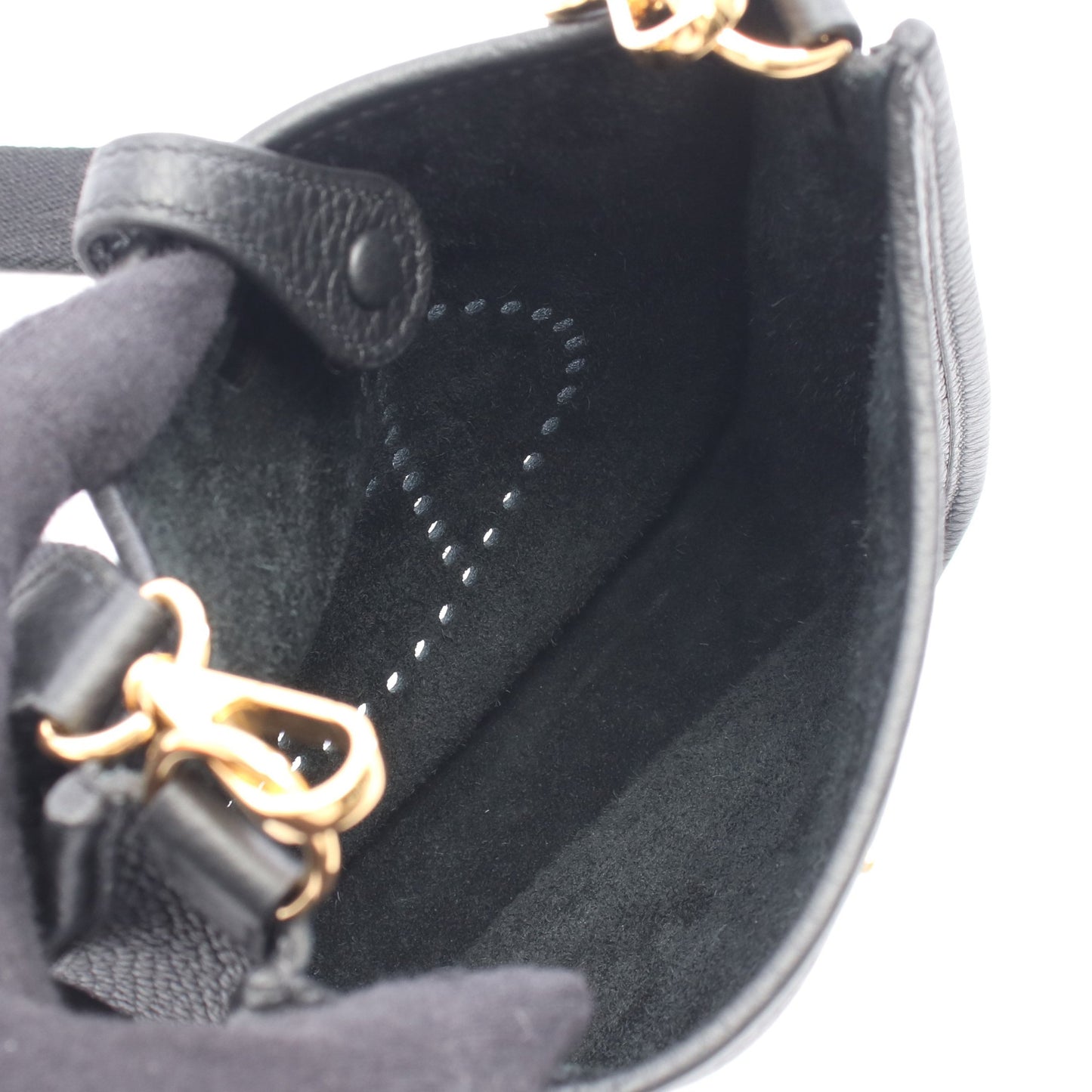 エヴリンTPM ショルダーバッグ トリヨンクレマンス ブラック ゴールド金具 K刻印 エルメス バッグ HERMES