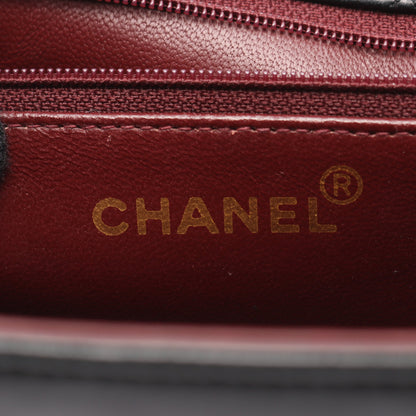 マトラッセ チェーンショルダーバッグ ラムスキン ブラック ゴールド金具 シャネル バッグ CHANEL
