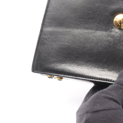 マトラッセ チェーンショルダーバッグ ラムスキン ブラック ゴールド金具 シャネル バッグ CHANEL