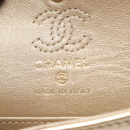 マトラッセ クラシック ミニバッグ バッグチャーム ラムスキン ゴールド ゴールド金具 シャネル 財布・小物 CHANEL