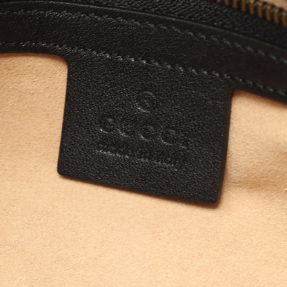 GGマーモント キルティング スモール チェーンショルダーバッグ レザー ブラック グッチ バッグ GUCCI