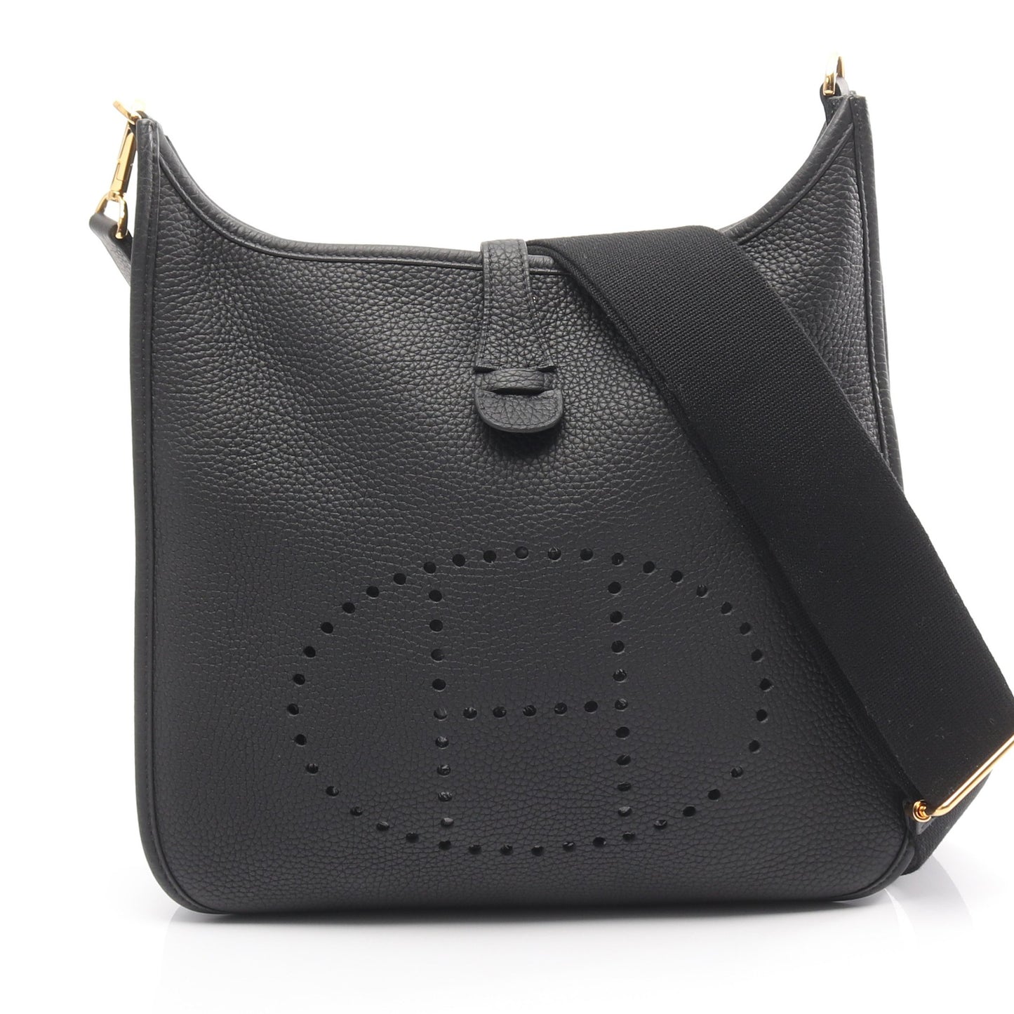 エヴリン 3 トロワ PM ショルダーバッグ トリヨンクレマンス ブラック ゴールド金具 Y刻印 エルメス バッグ HERMES