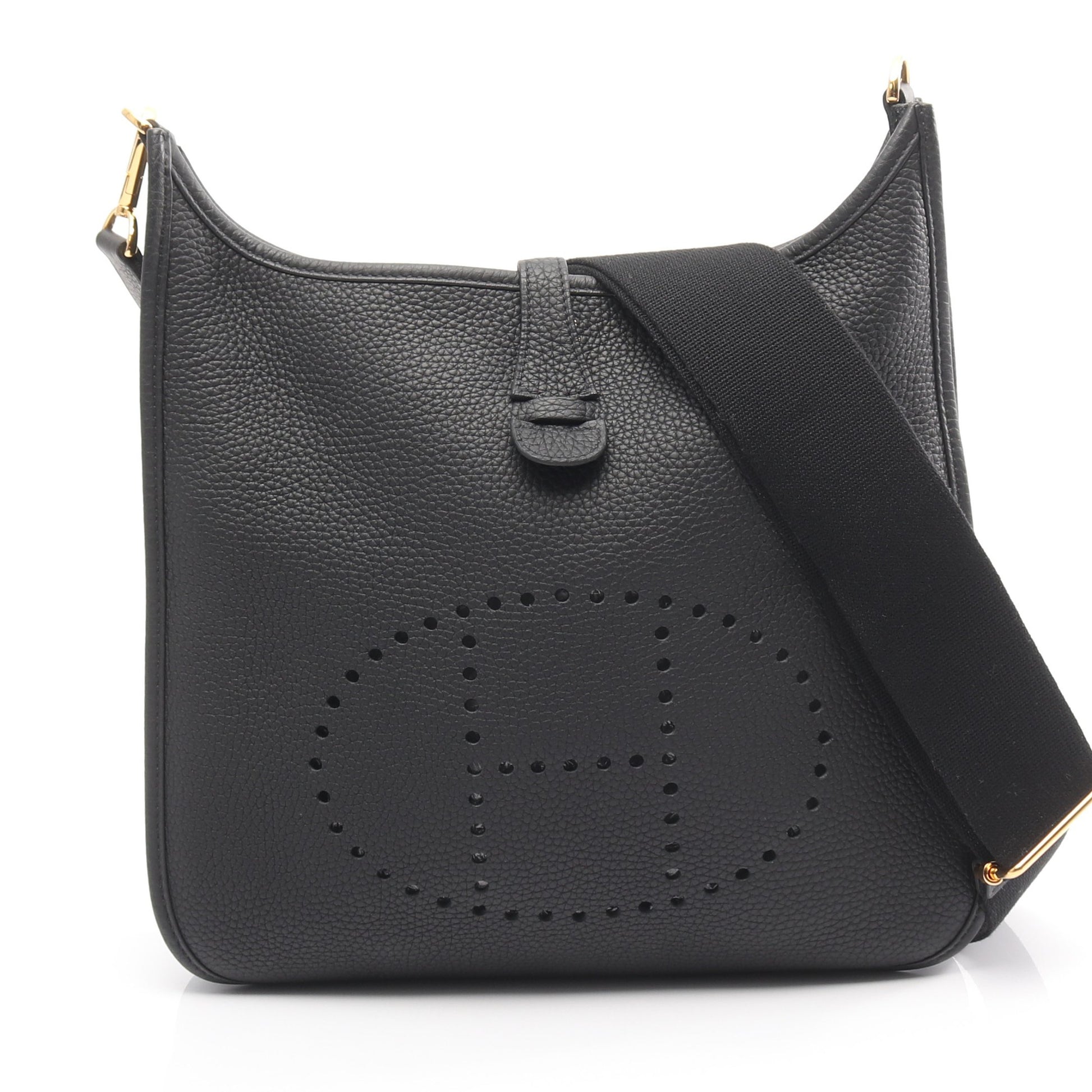 エヴリン 3 トロワ PM ショルダーバッグ トリヨンクレマンス ブラック ゴールド金具 Y刻印 エルメス バッグ HERMES