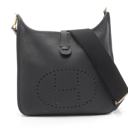 エヴリン 3 トロワ PM ショルダーバッグ トリヨンクレマンス ブラック ゴールド金具 Y刻印 エルメス バッグ HERMES