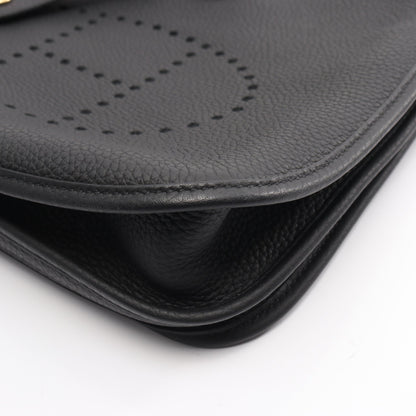 エヴリン 3 トロワ PM ショルダーバッグ トリヨンクレマンス ブラック ゴールド金具 Y刻印 エルメス バッグ HERMES
