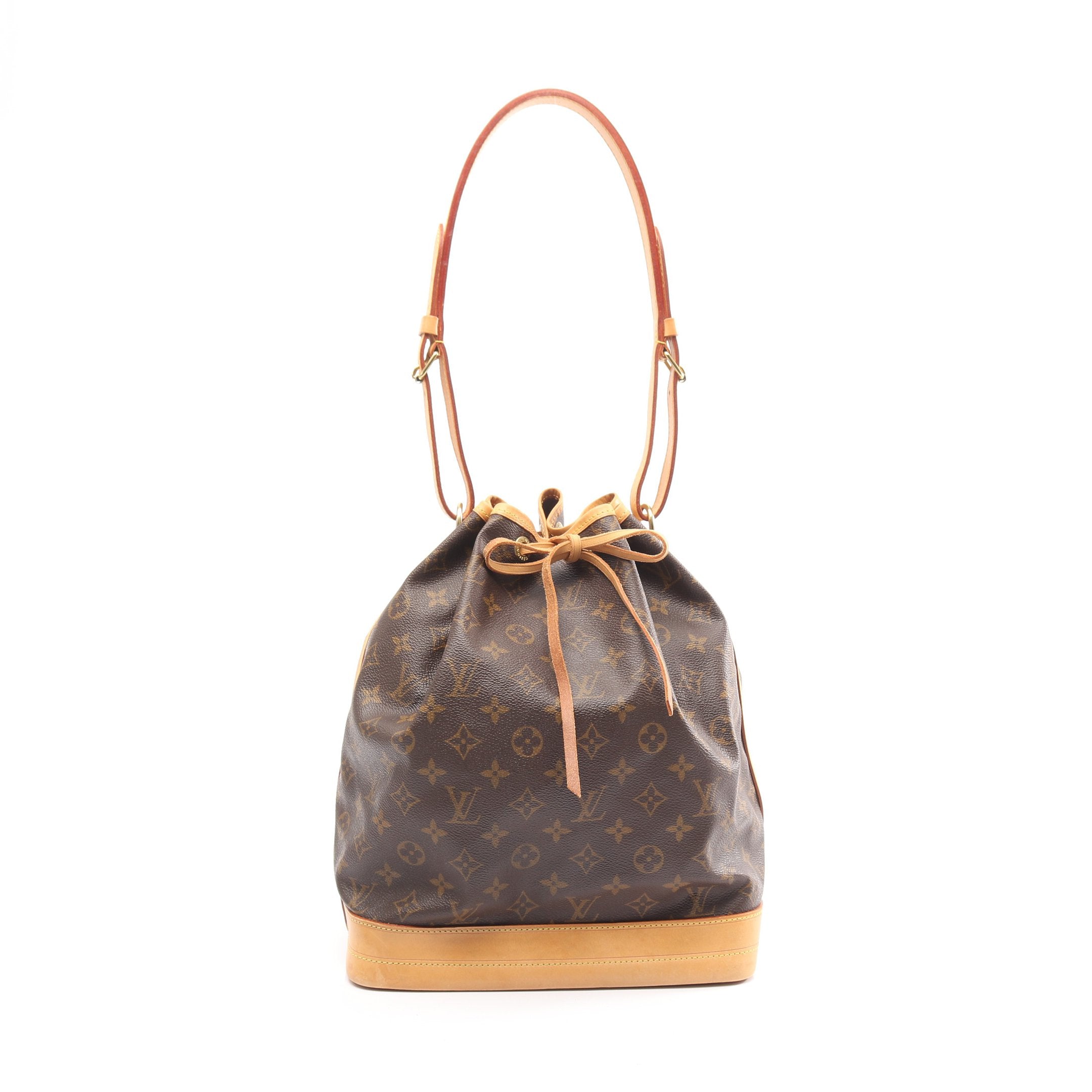 ノエ モノグラム ショルダーバッグ PVC レザー ブラウン ルイヴィトン