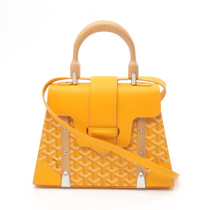 サイゴンPM ハンドバッグ コーティングキャンバス レザー イエロー マルチカラー 2WAY ゴヤール バッグ GOYARD