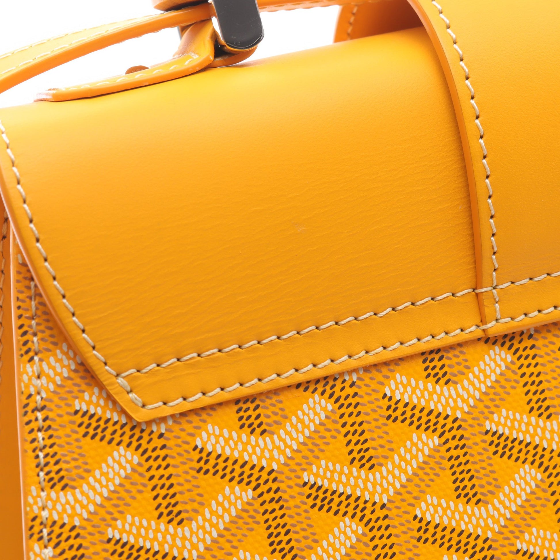 サイゴンPM ハンドバッグ コーティングキャンバス レザー イエロー マルチカラー 2WAY ゴヤール バッグ GOYARD