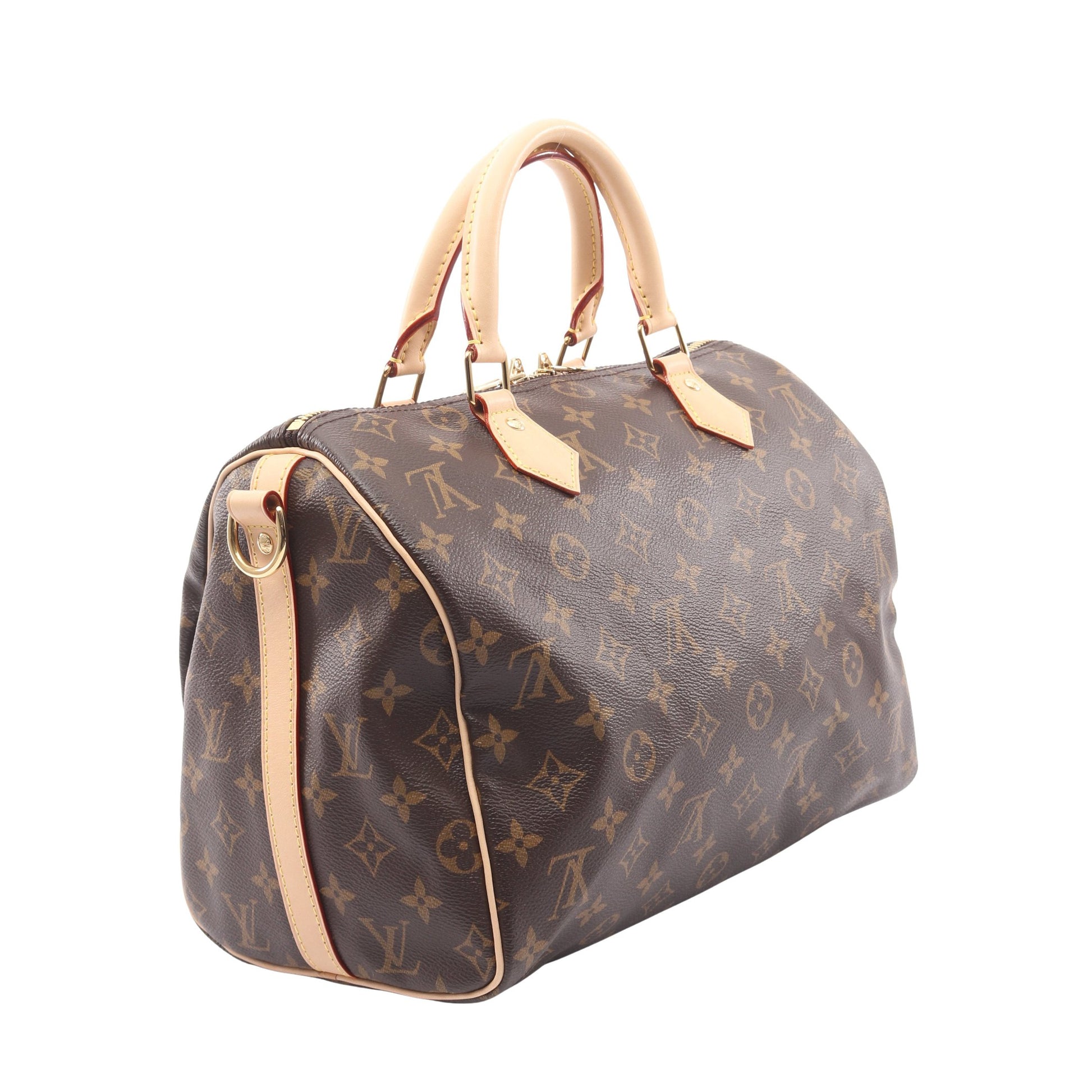 スピーディ バンドリエール30 モノグラム ハンドバッグ PVC レザー ブラウン 2WAY ルイヴィトン バッグ LOUIS VUITTON
