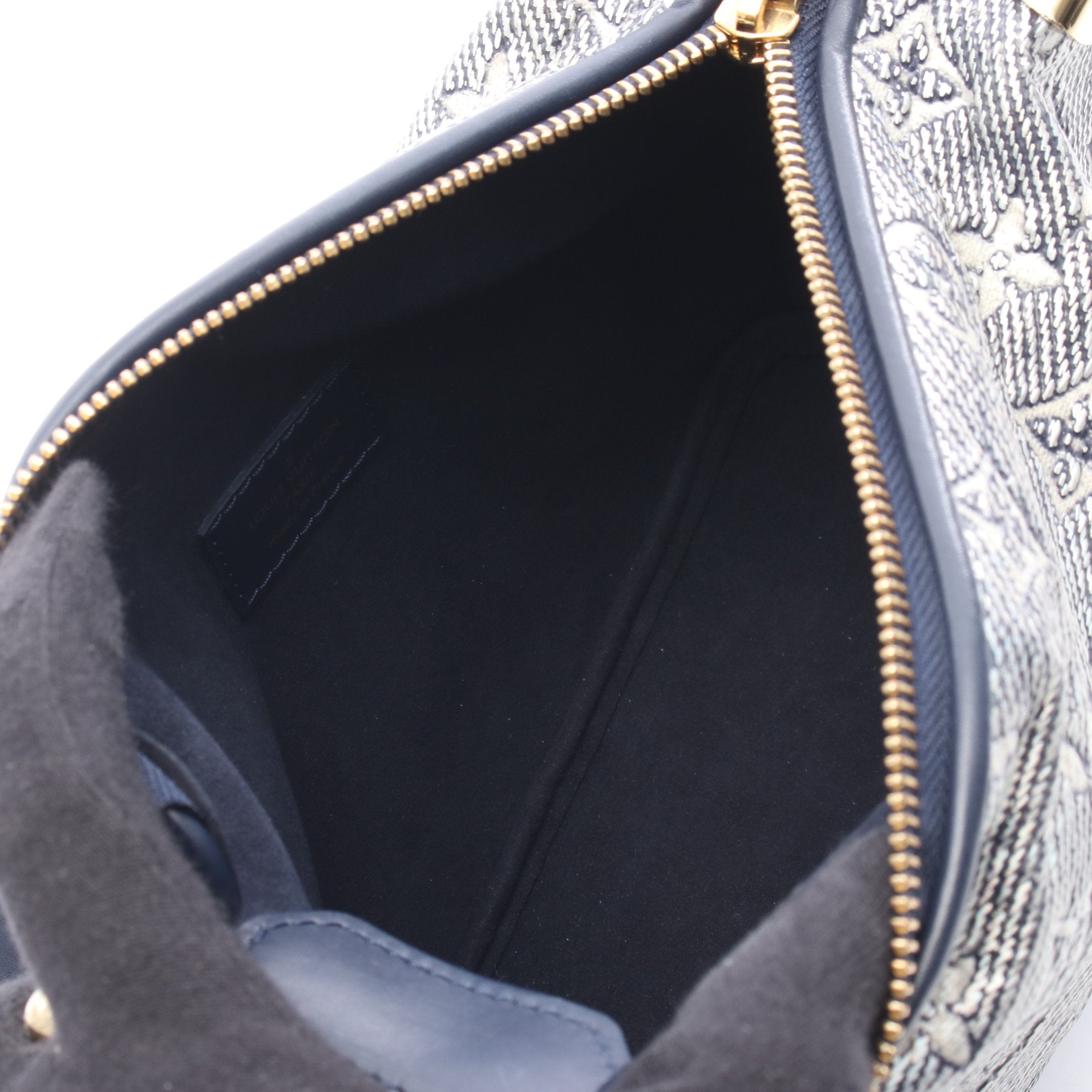 サイドトランクMM モノグラムラミネーテッドジャカード ハンドバッグ