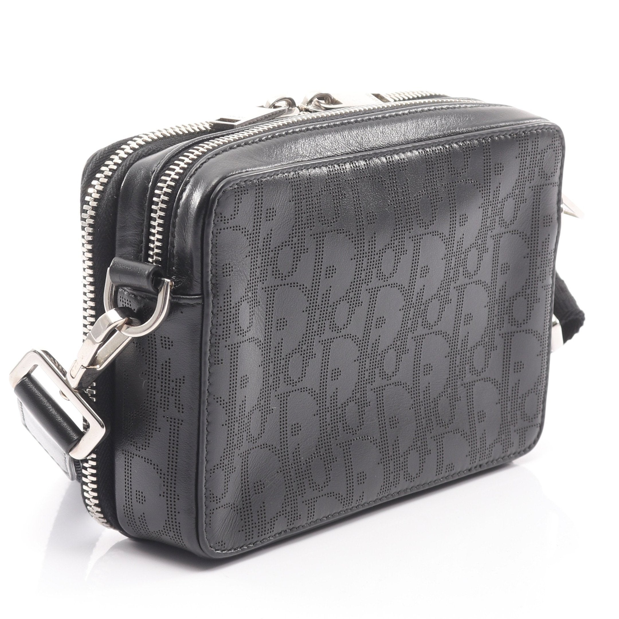 Dior ディオール ギャラクシーオブリークショルダーバッグ オブリーク ギャラクシー ショルダーバッグ レザー ブラック