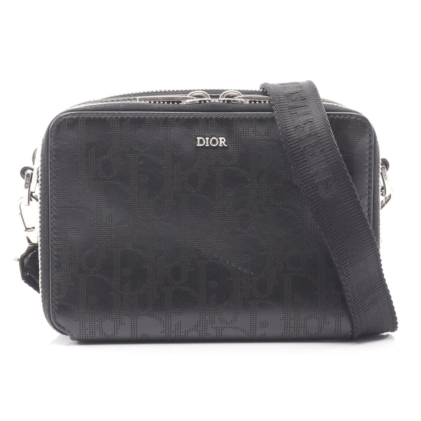 オブリーク ギャラクシー ショルダーバッグ レザー ブラック ディオール バッグ DIOR