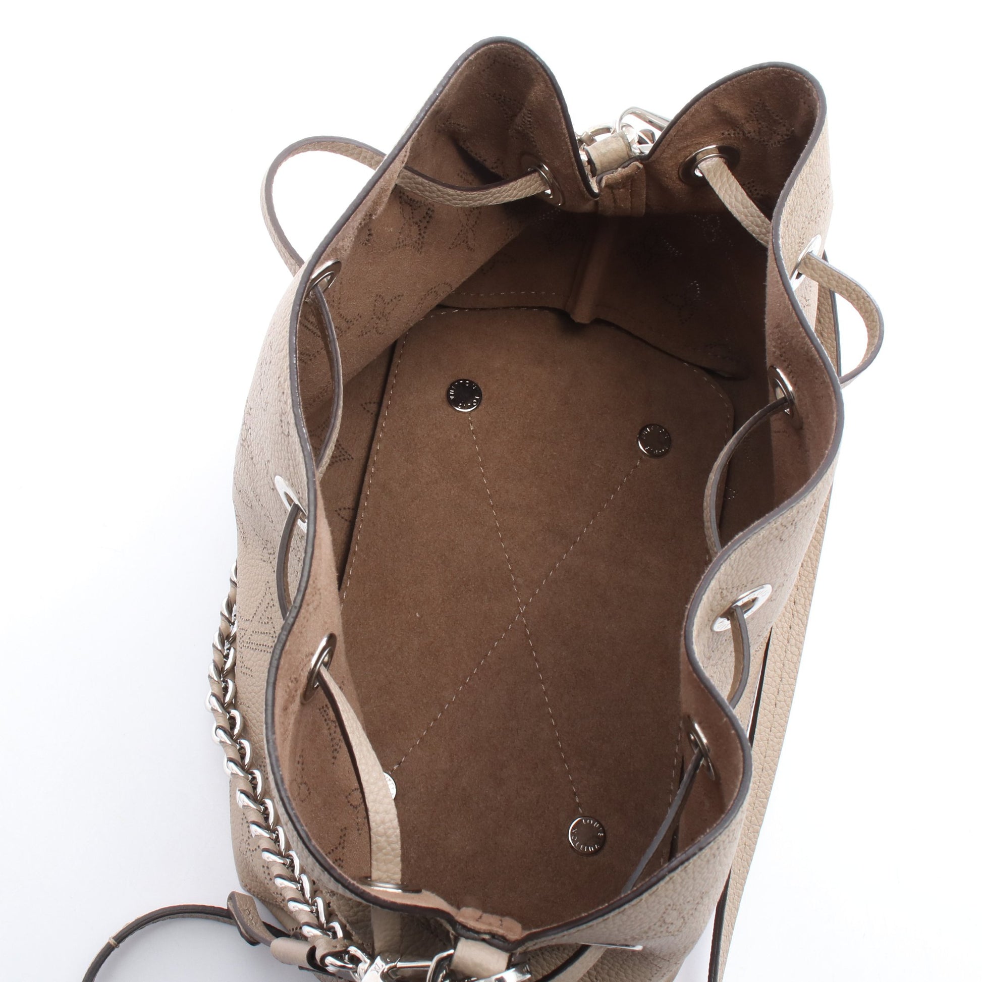 ベラ マヒナ ガレ チェーンハンドバッグ レザー グレーベージュ ルイヴィトン バッグ LOUIS VUITTON