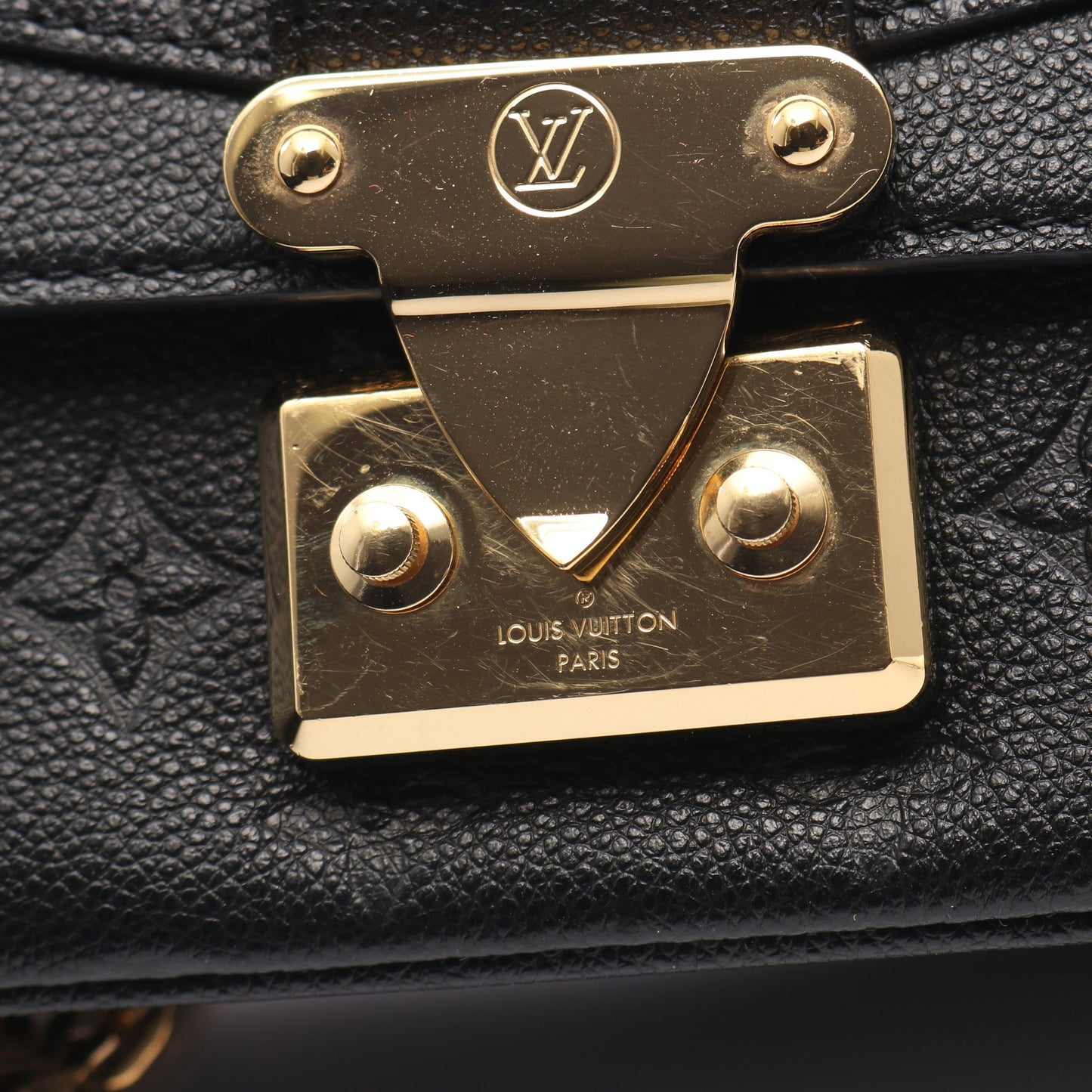 マルソー モノグラムアンプラント ノワール チェーンショルダーバッグ レザー ブラック ルイヴィトン バッグ LOUIS VUITTON