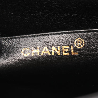 デカマトラッセ30 シングルフラップ Wチェーンショルダーバッグ ラムスキン ブラック ゴールド金具 シャネル バッグ CHANEL